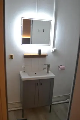 Salle de bains dans l'établissement Entre Nous