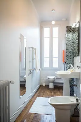 Salle de bains dans l'établissement L'HEURE BLEUE
