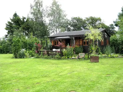 Jardin de l'établissement Chalet à fleur de rêve