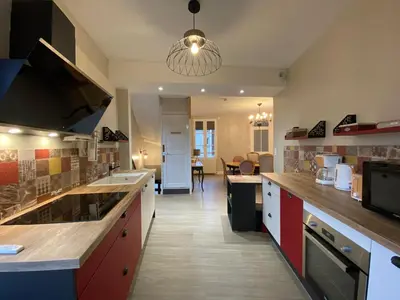 Cuisine ou kitchenette dans l'établissement Gîte de la Miellerie