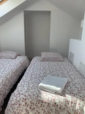 Un ou plusieurs lits dans un hébergement de l'établissement La Ferme de Maryse