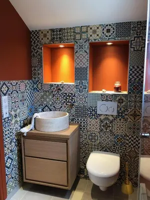 Salle de bains dans l'établissement Le Clos des Moulins 2 rue des cotes de l'Héry