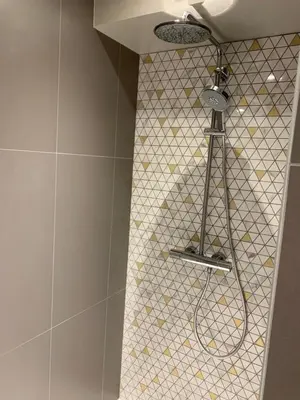 Salle de bains dans l'établissement L'appartement et les Suites de VJL...