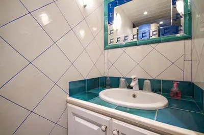 Salle de bains dans l'établissement LA CHINOISERIE