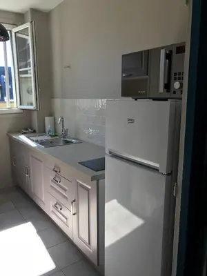 Cuisine ou kitchenette dans l'établissement appartement de charme en plein coeur du centre ville de Compiègne