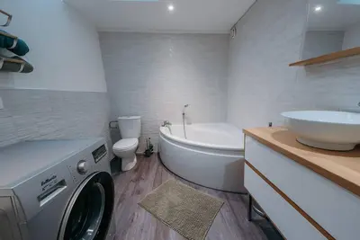 Salle de bains dans l'établissement Appartement de Romain