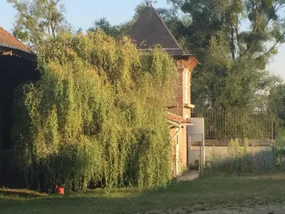 Jardin de l'établissement Double room on farm (La ferme du Tao)