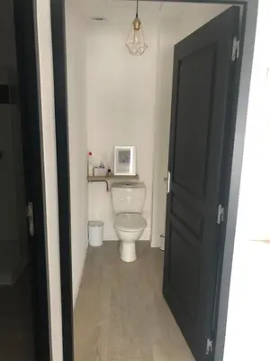 Salle de bains dans l'établissement L’APPART23