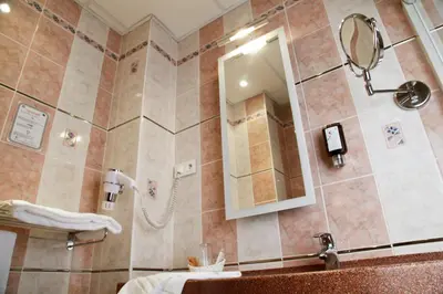 Salle de bains dans l'établissement Hotel Bristol