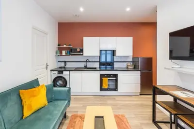 Cuisine ou kitchenette dans l'établissement Terra logement cosy et charmant
