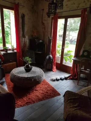 Coin salon dans l'établissement En pleine nature