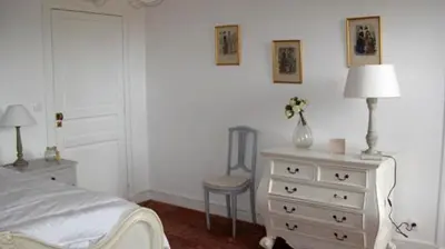 Un ou plusieurs lits dans un hébergement de l'établissement Gîte du Domaine du Ru