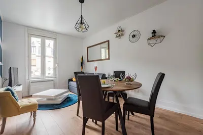 Coin salon dans l'établissement Le Fuseau de Reims