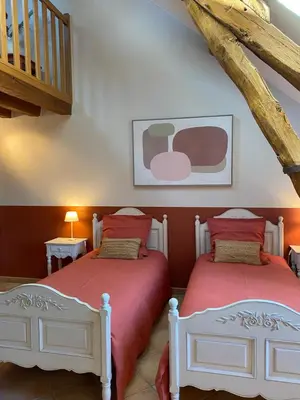 Un ou plusieurs lits dans un hébergement de l'établissement La Ferme de Fontenelle