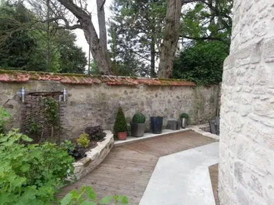 Jardin de l'établissement Gîte Lorengrain