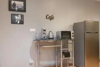 Cuisine ou kitchenette dans l'établissement Ciné Loft 55 m2 Centre Ville