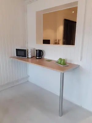 Cuisine ou kitchenette dans l'établissement La belle étoile