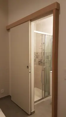 Salle de bains dans l'établissement Appartement au calme