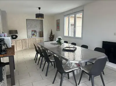 Cuisine ou kitchenette dans l'établissement gîte coeur de champagne