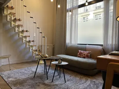 Coin salon dans l'établissement Loft Royal des Promenades