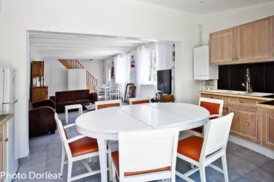 Cuisine ou kitchenette dans l'établissement Gîte les Moignottes