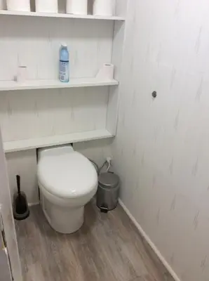 Salle de bains dans l'établissement Chez madame loic