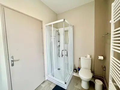 Salle de bains dans l'établissement Suite Orphelins 3 1er