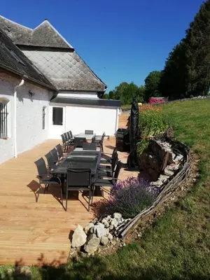 Jardin de l'établissement Gîte La feuille d'Acanthe