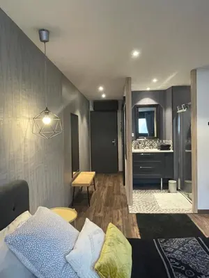 Cuisine ou kitchenette dans l'établissement Les Cépages