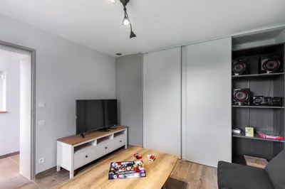 Télévision ou salle de divertissement dans l'établissement GITE DE L'OURCQ