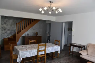 Coin salon dans l'établissement Gite de Grigny
