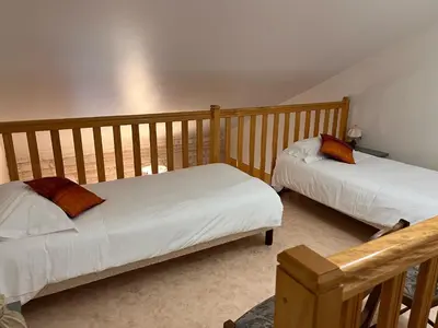 Un ou plusieurs lits dans un hébergement de l'établissement Chambres d'hôtes Aux Portes des Tumuli
