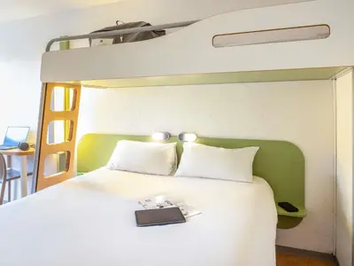 Un ou plusieurs lits dans un hébergement de l'établissement ibis budget Compiègne Centre-Ville