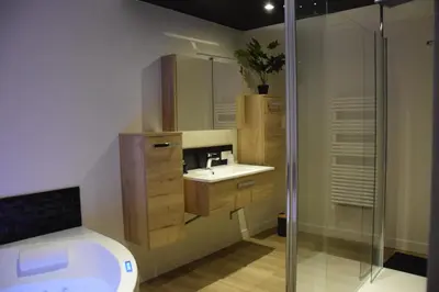 Salle de bains dans l'établissement Au fil de l’Ô