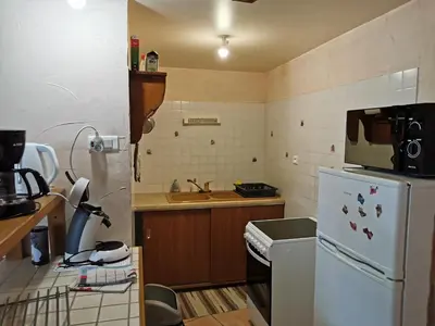 Cuisine ou kitchenette dans l'établissement le vieux chêne