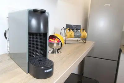 Cuisine ou kitchenette dans l'établissement Le City by EasyEscale