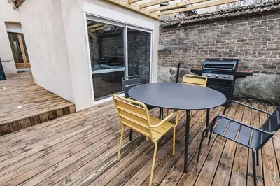 Terrasse ou espace extérieur de l'établissement Art Déco Gare & Spa