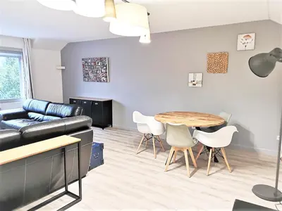 Coin salon dans l'établissement Greyhound - Grand Appartement centre-ville