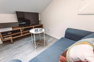Télévision ou salle de divertissement dans l'établissement Le Coquet Logement Climatisé face à la Cathédrale - 3G
