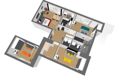 Plan de l'établissement Le Refuge by EasyEscale