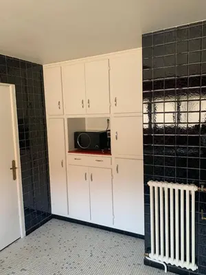 Cuisine ou kitchenette dans l'établissement L’ÉMERAUDE 4