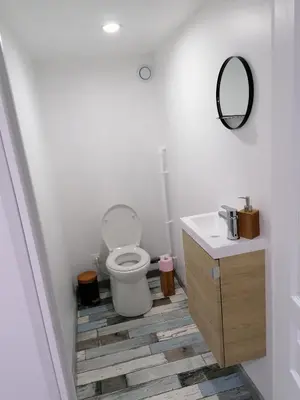 Salle de bains dans l'établissement Chambre privé chez Chris