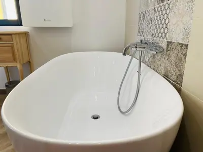 Salle de bains dans l'établissement Villa Kundalini - Guest House