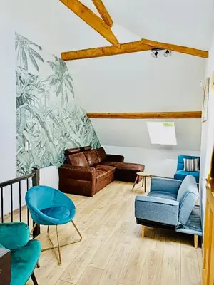 Coin salon dans l'établissement Villa Kundalini - Guest House