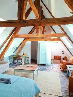Un ou plusieurs lits dans un hébergement de l'établissement Maison Séraphine - Guest house - Bed and Breakfast