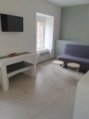 Télévision ou salle de divertissement dans l'établissement Les Suites du Relais