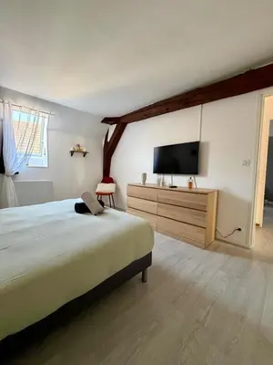 Télévision ou salle de divertissement dans l'établissement Sans-soucis en plein coeur d'Hautvillers