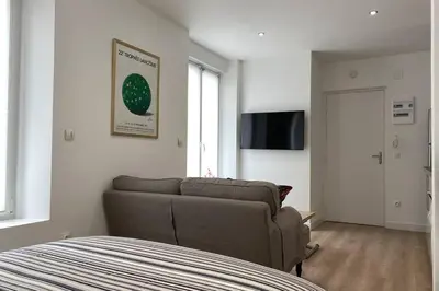 Télévision ou salle de divertissement dans l'établissement Studio 25m2 avec parking privé - Lycée Roosevelt - Arena - Gare