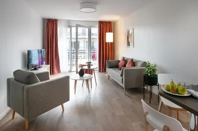 Coin salon dans l'établissement DOMITYS LA SALAMANDRE