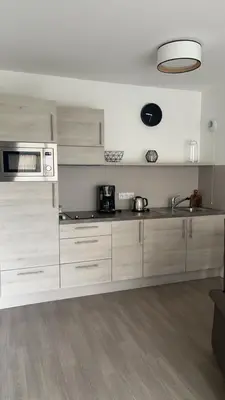 Cuisine ou kitchenette dans l'établissement DOMITYS LA SALAMANDRE